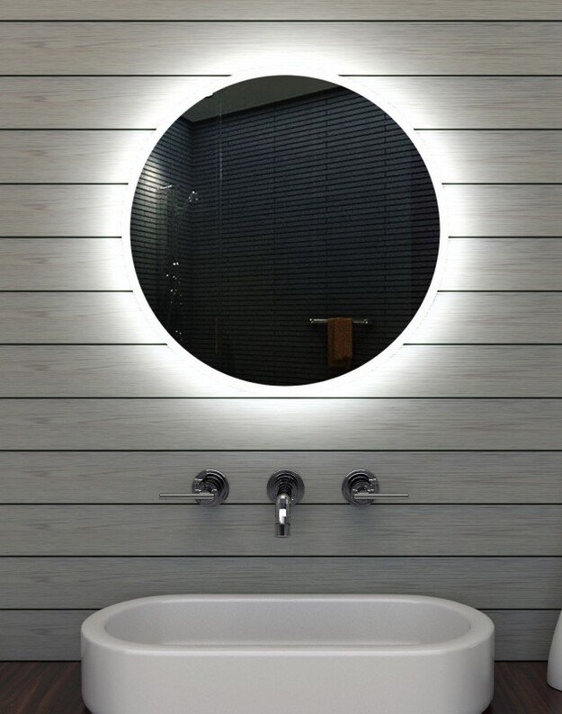 Berėmis veidrodis su LED apšvietimu: forma, apšvietimas, funkcijos